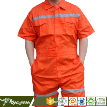 100% Cotton Short Sleeve Lightweight Summer Coveralls For Men